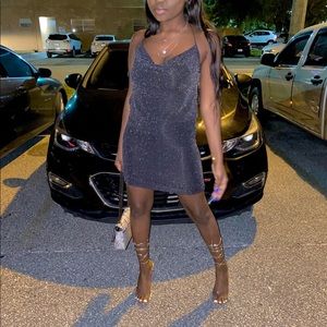 Shimmery grey dress